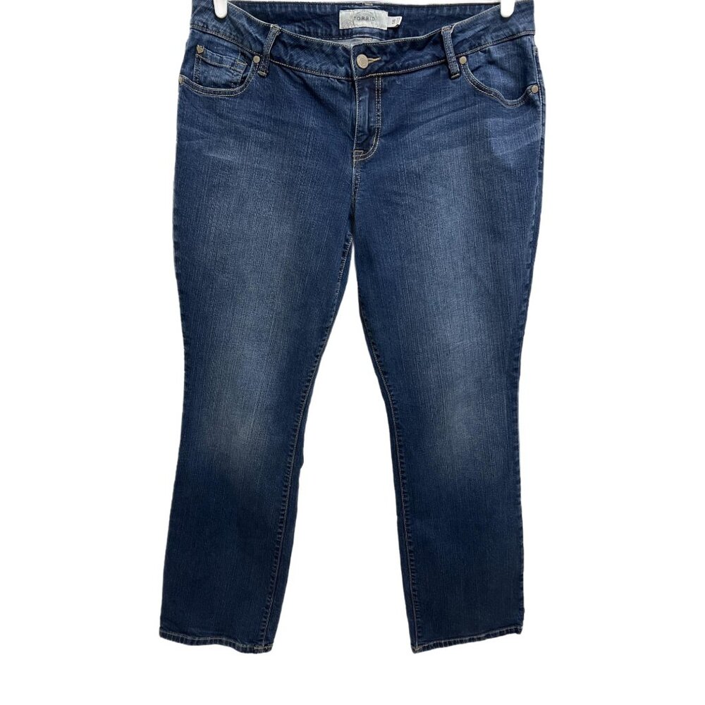 1057 Torrid Plus Stretch Bootcut Denim Jeans Womens